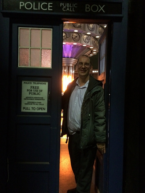 Andy Howells visits the TARDIS set at BBC Roath Lock studios