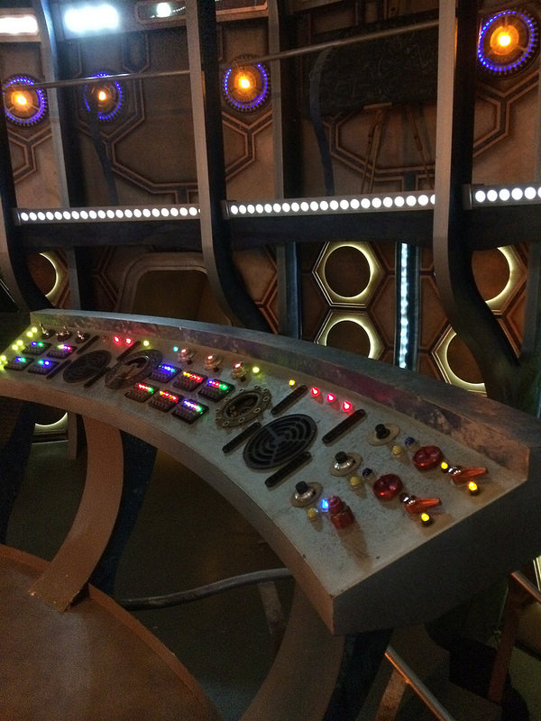 The TARDIS Set at BBC Roath Lock Studios, home of Doctor Who production.