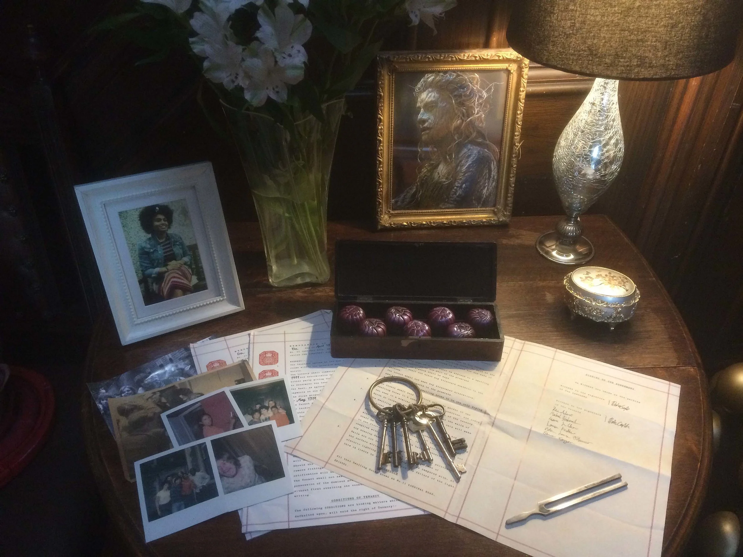 Props from the first binaural episode of Doctor Who, Knock Knock. Picture: Andy Howells