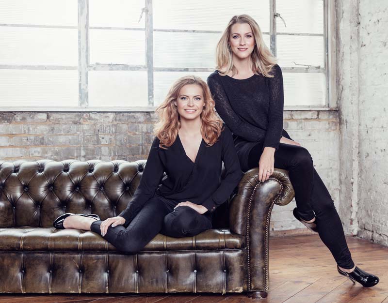 Sophie Evans Pictured with Alice Fearn Photo: Darren Bell