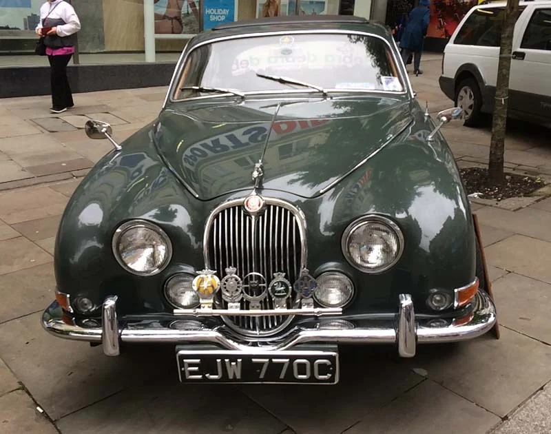 A classic Jaguar on display at Newport Festival of Classics