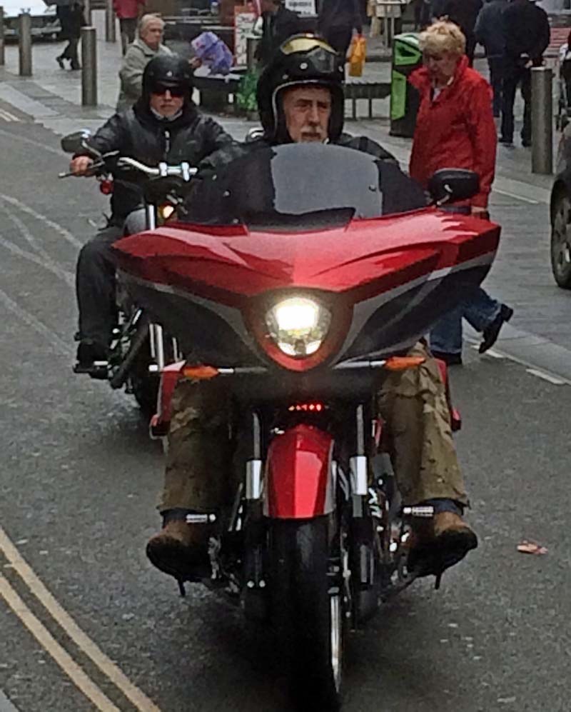 Two classic motorcycles take to the road at Newport Festival of Classics