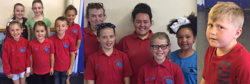 Cast members of Bugsy Malone from Sharon Higgins Musical Theatre Youth Group