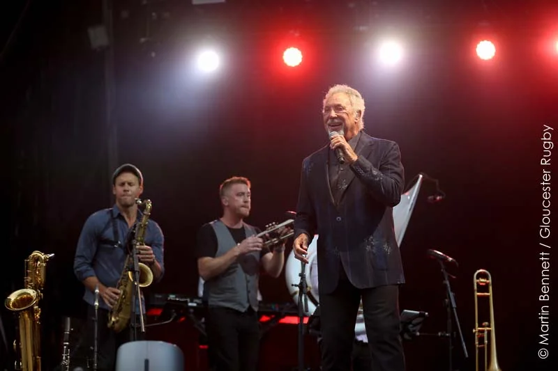 Sir Tom Jones Performed A Tribute To Prince At His Kingsholm Stadium Show