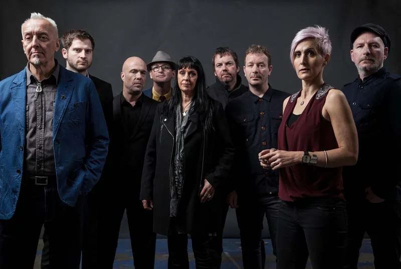 The 2018 version of The South with Gaz Birtles (far left) joining Alison Wheeler (second right) on vocal duties. The band are set to play South wales venues in Porthcawl and cardiff as part of their UK tour.