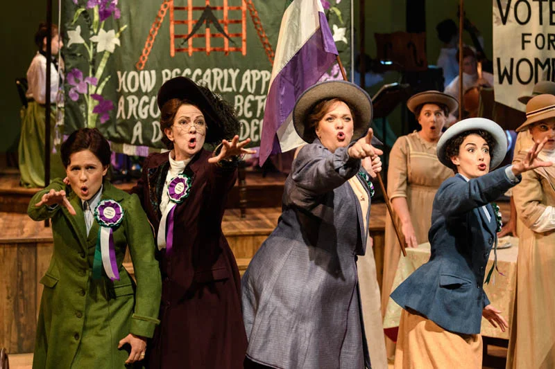 Catherine Wood, Rosie Hay, Madeleine Shaw and Paula Greenwood take to the stage with the UK tour of Rhondda Rips it Up which tours Wales and England during Summer 2018. Photo: Jane Hobson..