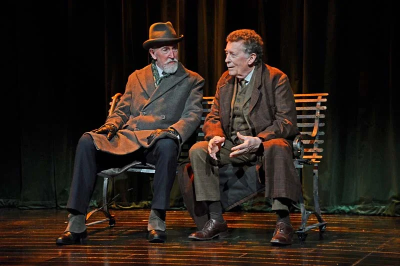 Roy Sampson as Mycroft and Robert Powell as Sherlock in in Sherlock Holmes: The Final Curtain which plays Cardiff's New Theatre until June 30, 2018 Photo: Nobby Clarke.