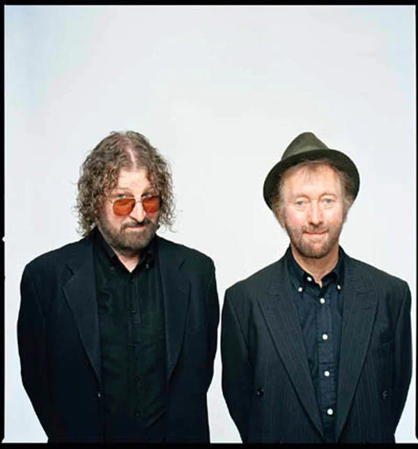 Chas Hodges with Dave Peacock in 2014.
