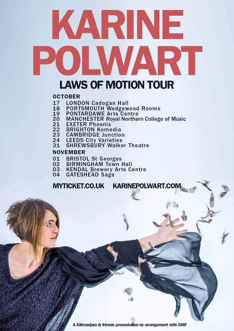 Karine Polwart brings her Laws of Motion tour to South Waleson October 19