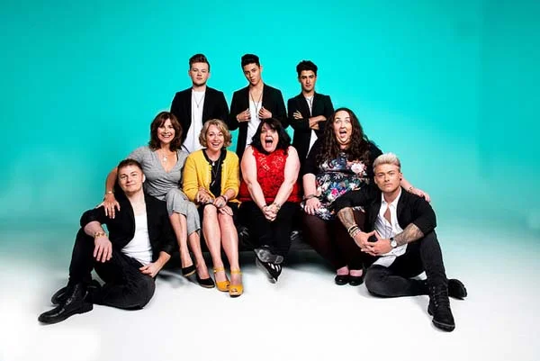 The cast of The Band which plays Swansea Grand from January 29 to February 2, 2019.
