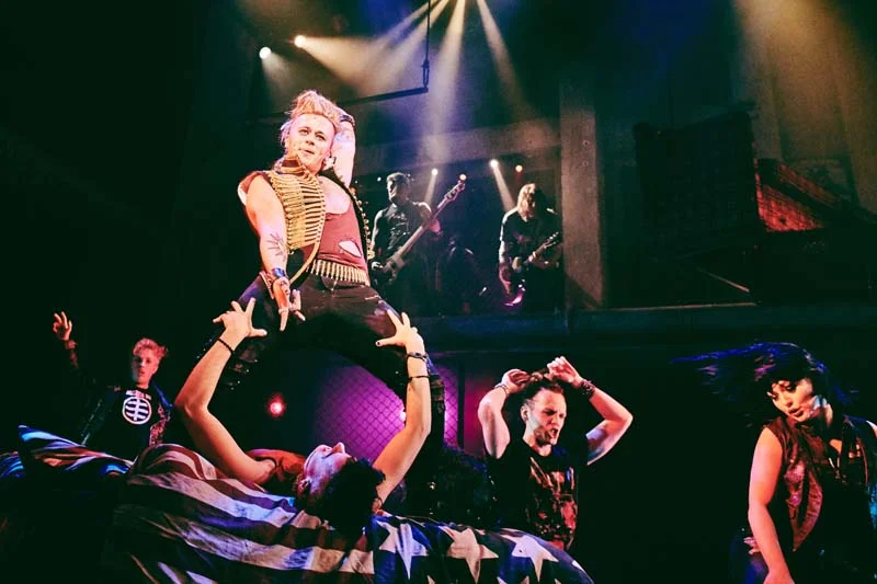 Luke Friend (St Jimmy) and the Cast of American Idiot 10th Anniversary Tour which plays at Cardiff’s New Theatre from January 29 until February 2, 2019 (c) Mark Dawson Photography