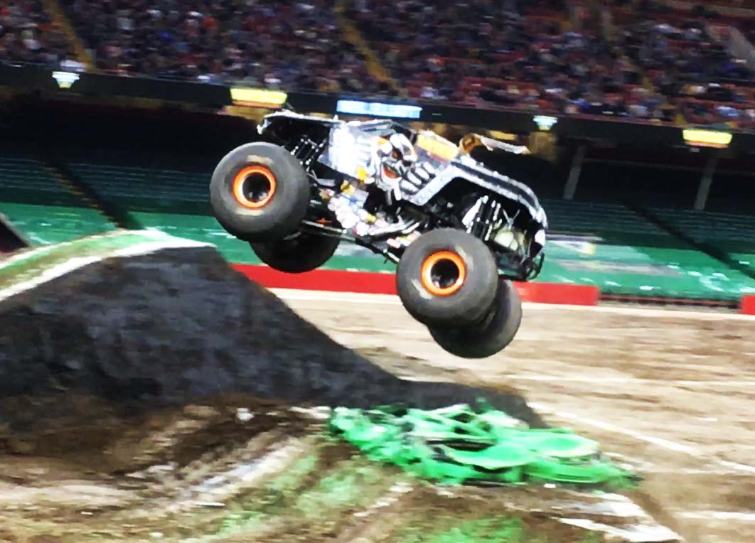 Max-D in action at Monster Jam 2019 in Cardiff.