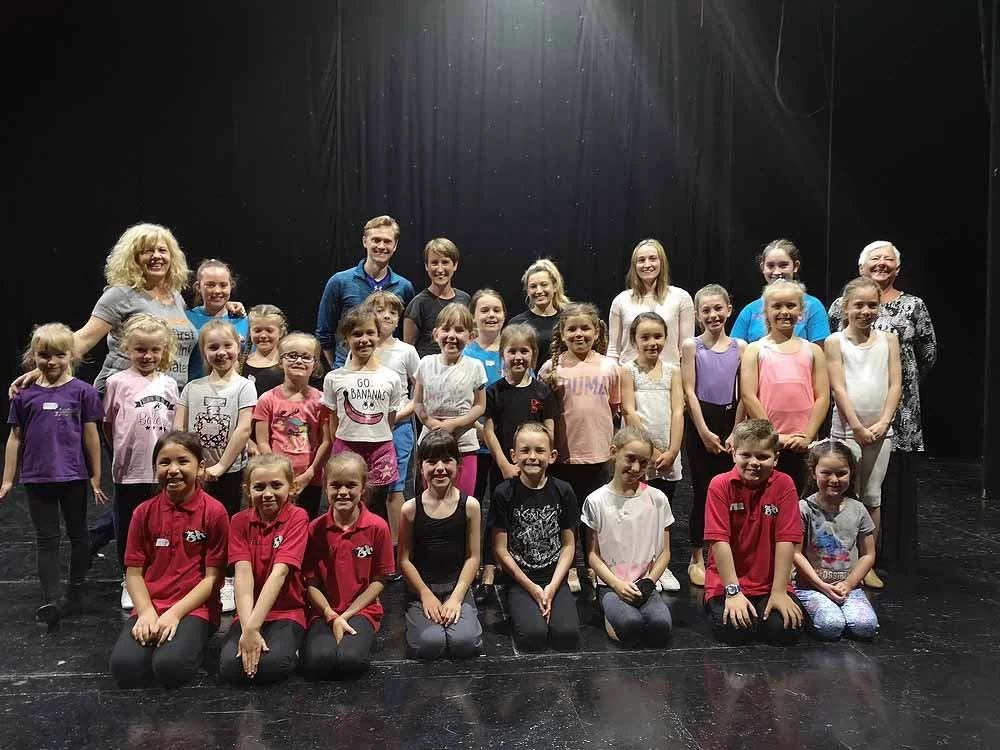 Students pictured at the masterclass at the BBO Dance Workshops in Newport’s Dolman Theatre. Photo: Andy Howells