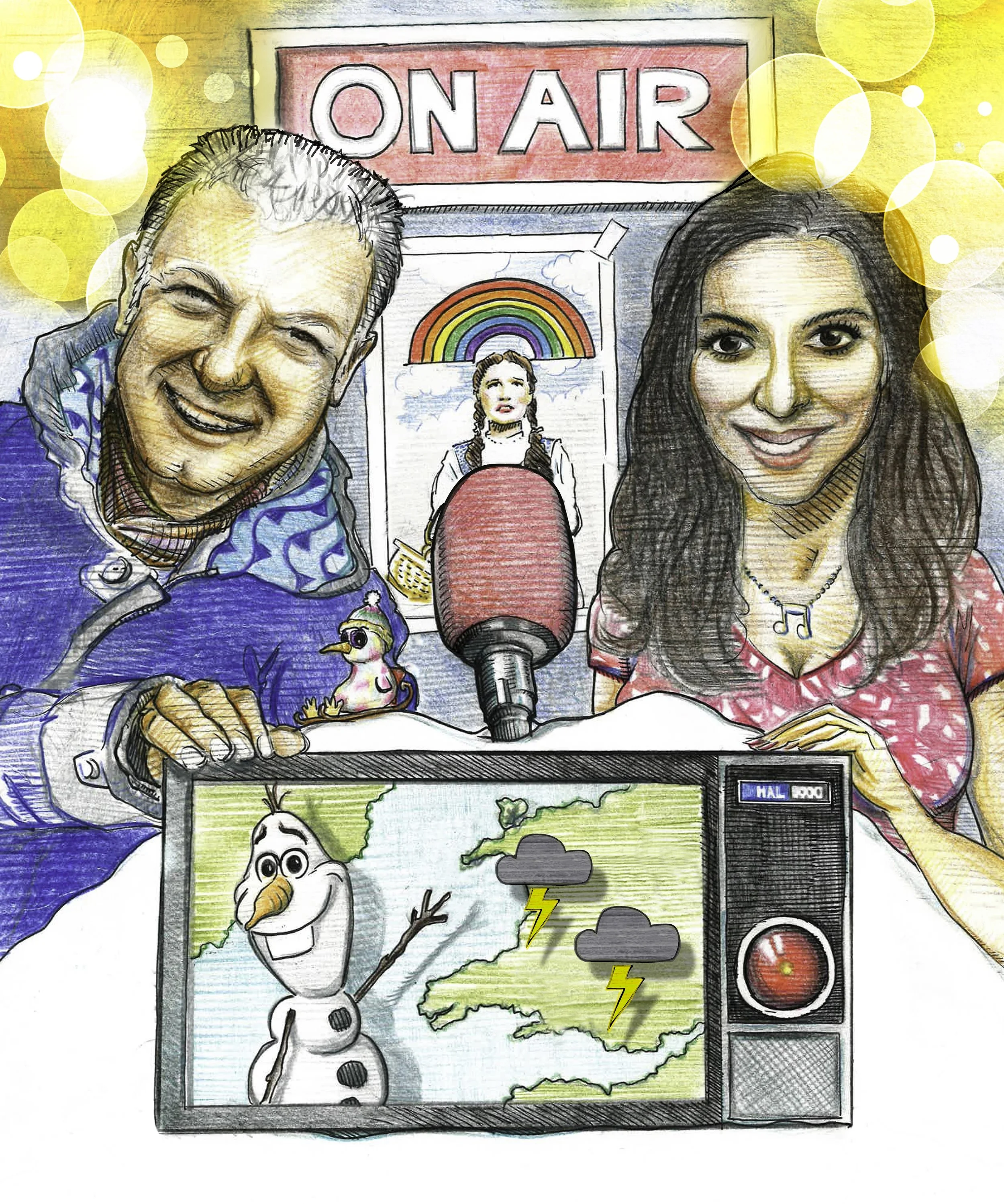 BBC Weather stars Derek Brockway and Behnaz Akghar host the Family Prom at St David’s Hall on July 21, 2019.