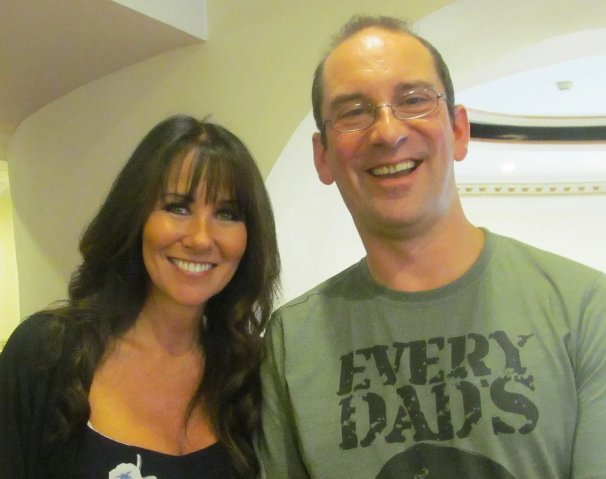 Andy Howells pictured with actress, Linda Lusardi.