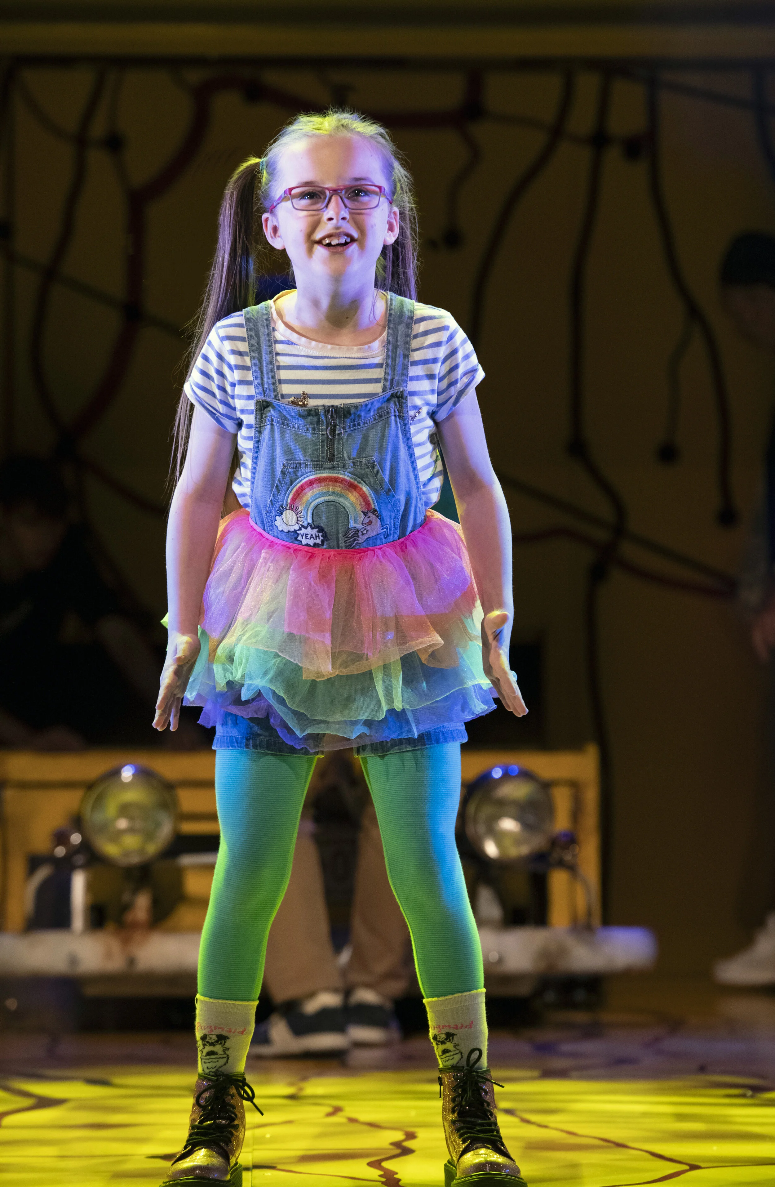 Evie Gibson as Olive in Little Miss Sunshine which plays Cardiff’s New Theatre until September 14, 2019 Photo by Richard H Smith
