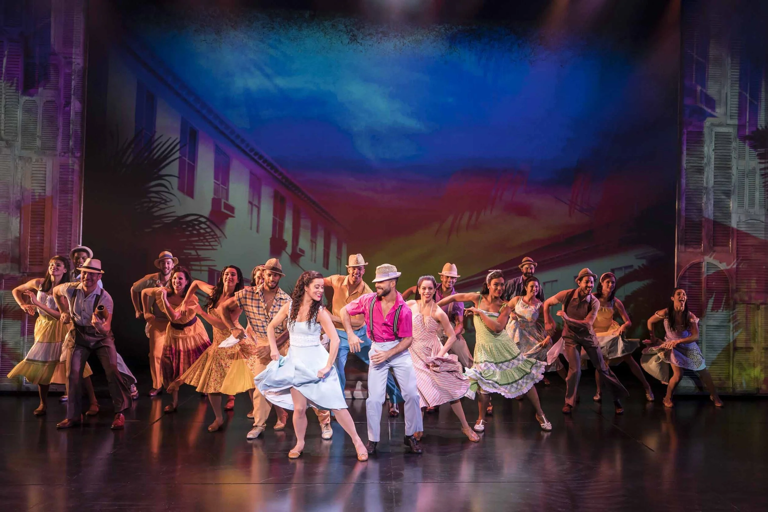 Philippa Stefani 'Gloria Estefan' and Company in On Your Feet! which runs at Wales Millennium Centre from 21-26 October 2019. For ticket details visit www.wmc.org.uk Photo Johan Persson.