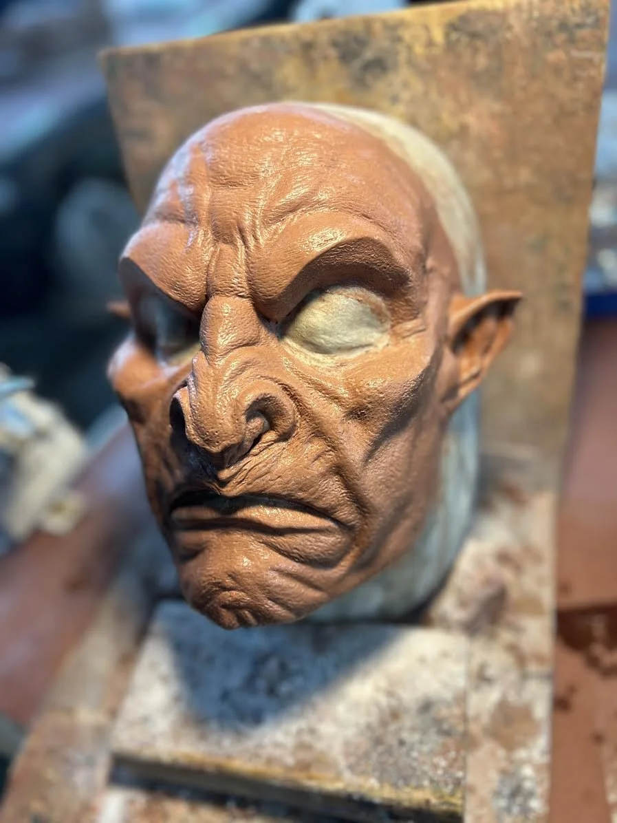  One piece prosthetic Orc to be cast in foam latex. 