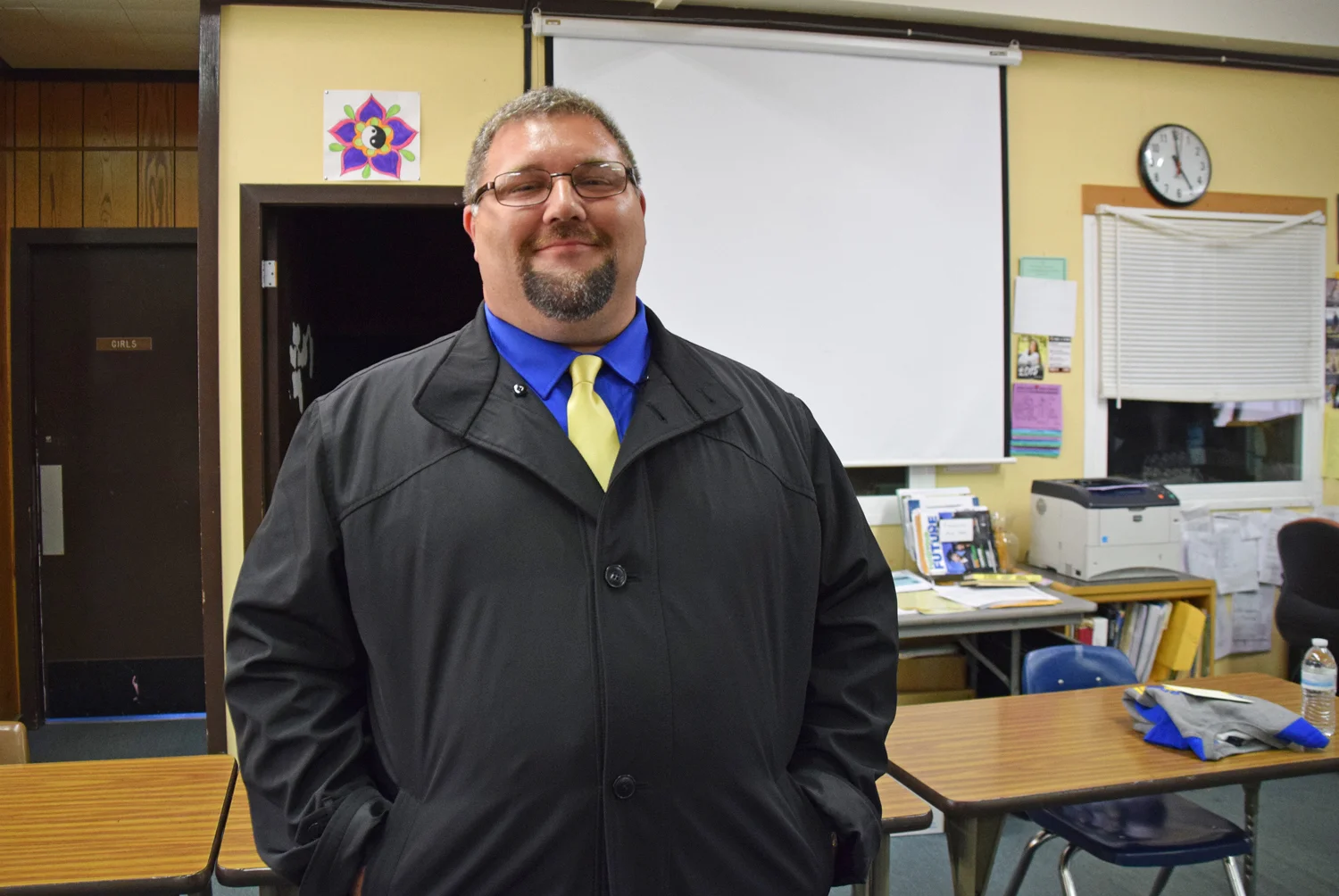 "Usually the principal plays the role of CEO and the assistant principal works with the kids," says Jeff Landry, the new principal of South Fork High School. "With this community you can do both." (Sandy Feretto)