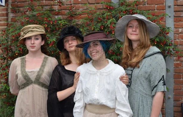 Maya Quiggle as Ann Howard, Jessica Louth as Mrs English, Aryanna Schmollinger as Felicity English and Chloe Young as Constance English. (Saundra Stephenson)