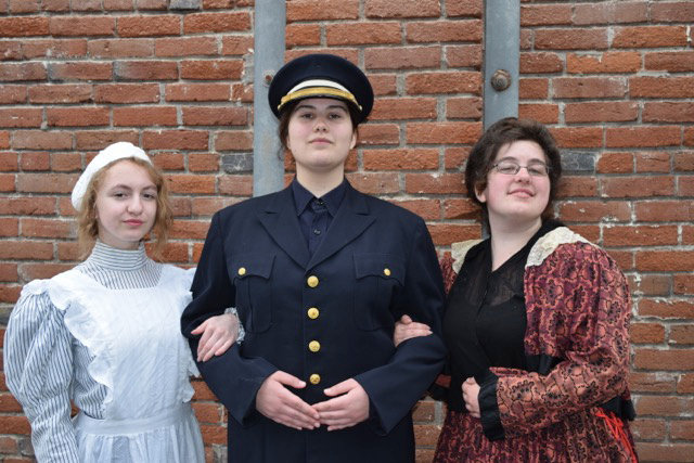 Katie Bach as Jenny, Hallie Douglas as Ned, and Emaya Young as Old Betty. (Saundra Stephenson)