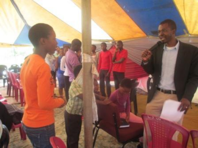 Sibusiso facilitating Life-skill program
