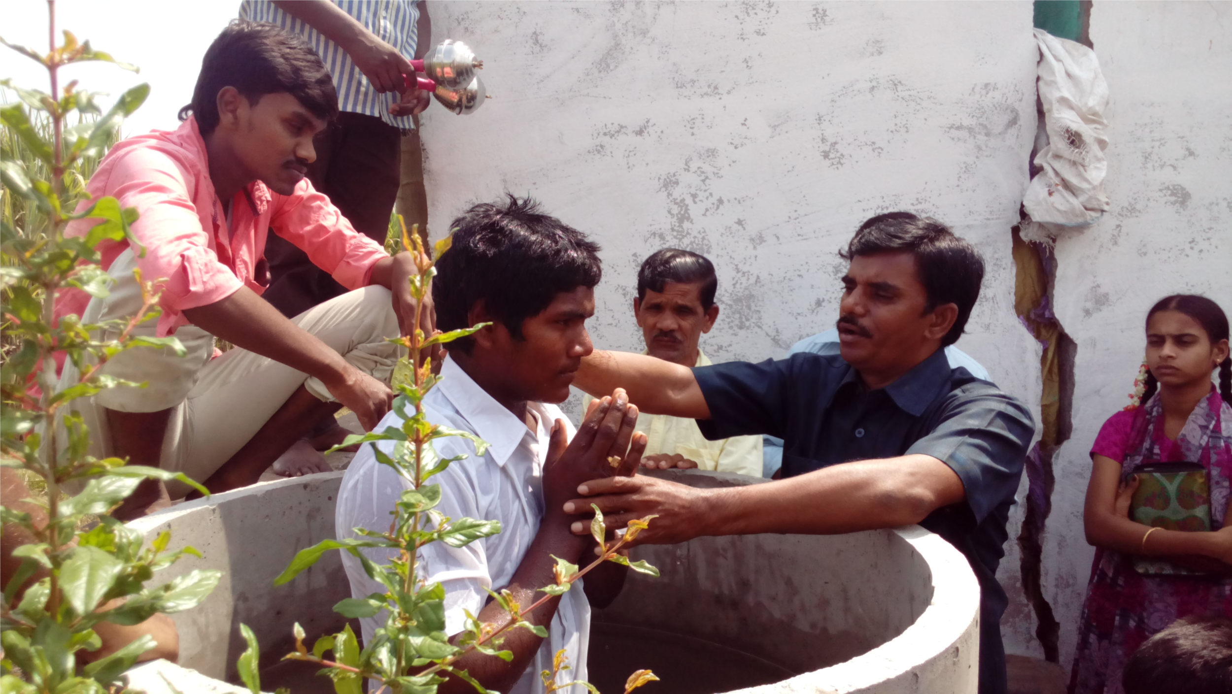 Baptism in Vuyur, India