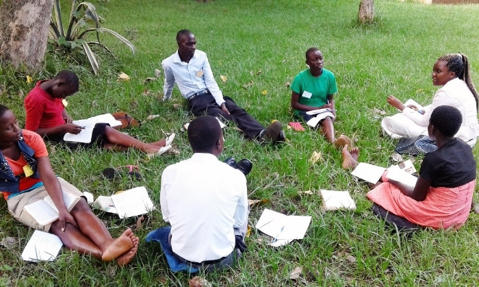 Group discussion at Camp - Uganda