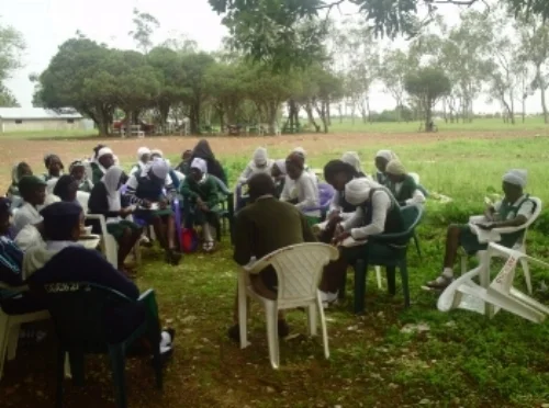 Group Bible Study during a weekend outreach ~ Plateau, Nigeria