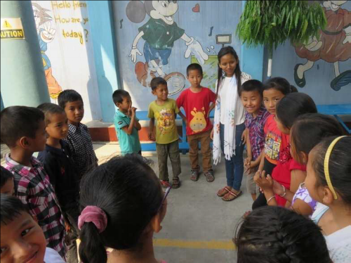 Children during activity and Bible Camp ~ Nepal
