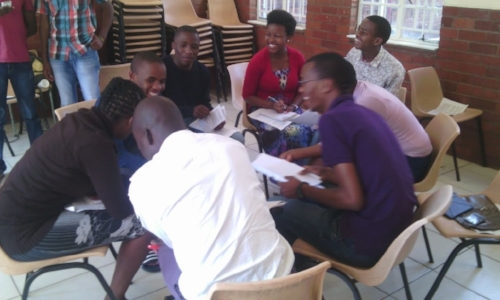Group Discussion at Leadership Training – South Africa