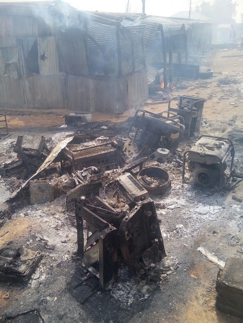 Ministry Equipment destroyed by Islamic fundamentalists