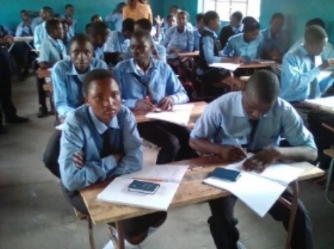 Children listening attentively to teaching and seminar - Zambia