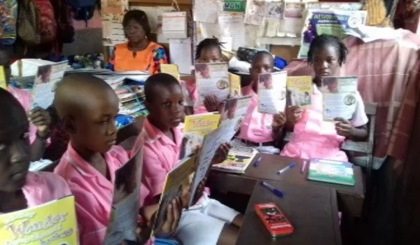 Children with Their Devotional Materials – Sierra Leone