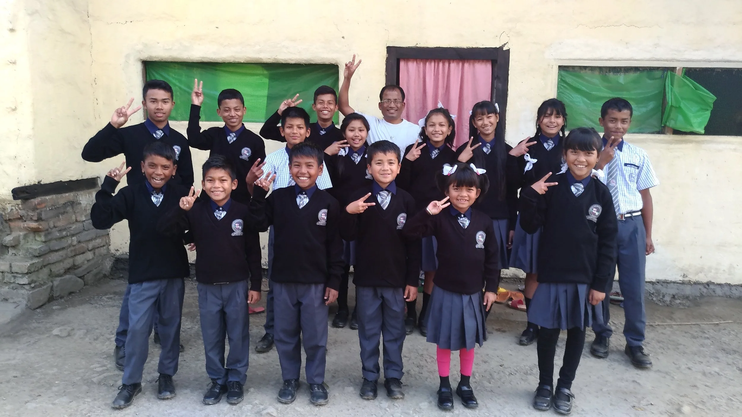 Manipur Home kids in school uniforms 2-2017.jpg