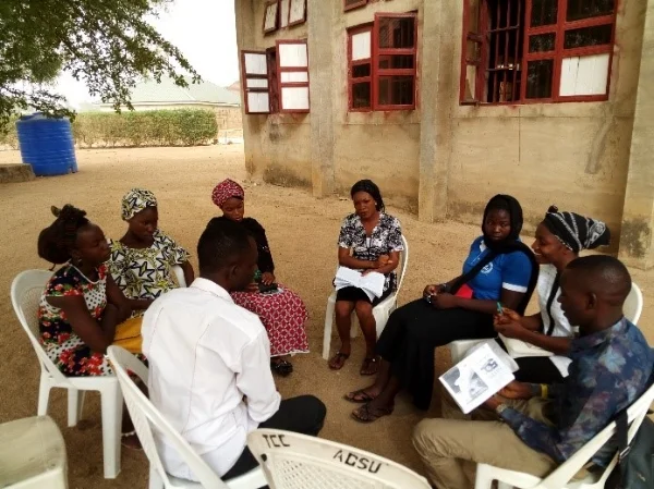 Small Group Meeting During the Training Program – Nigeria