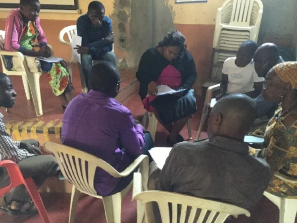 Group Bible Study at Camp - Cameroun
