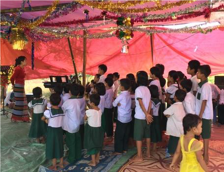 Sunday School in Session - India