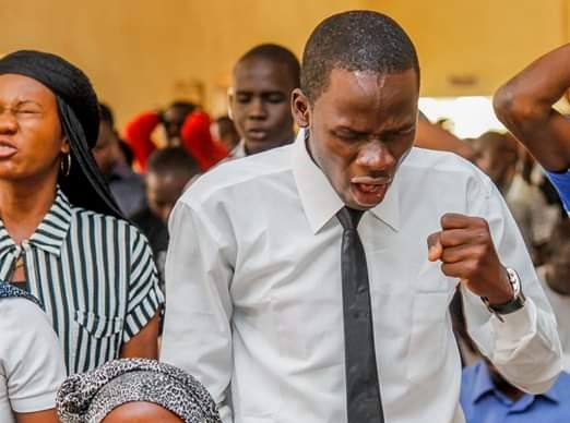 Prayer Time at Post-Secondary Conference - Nigeria