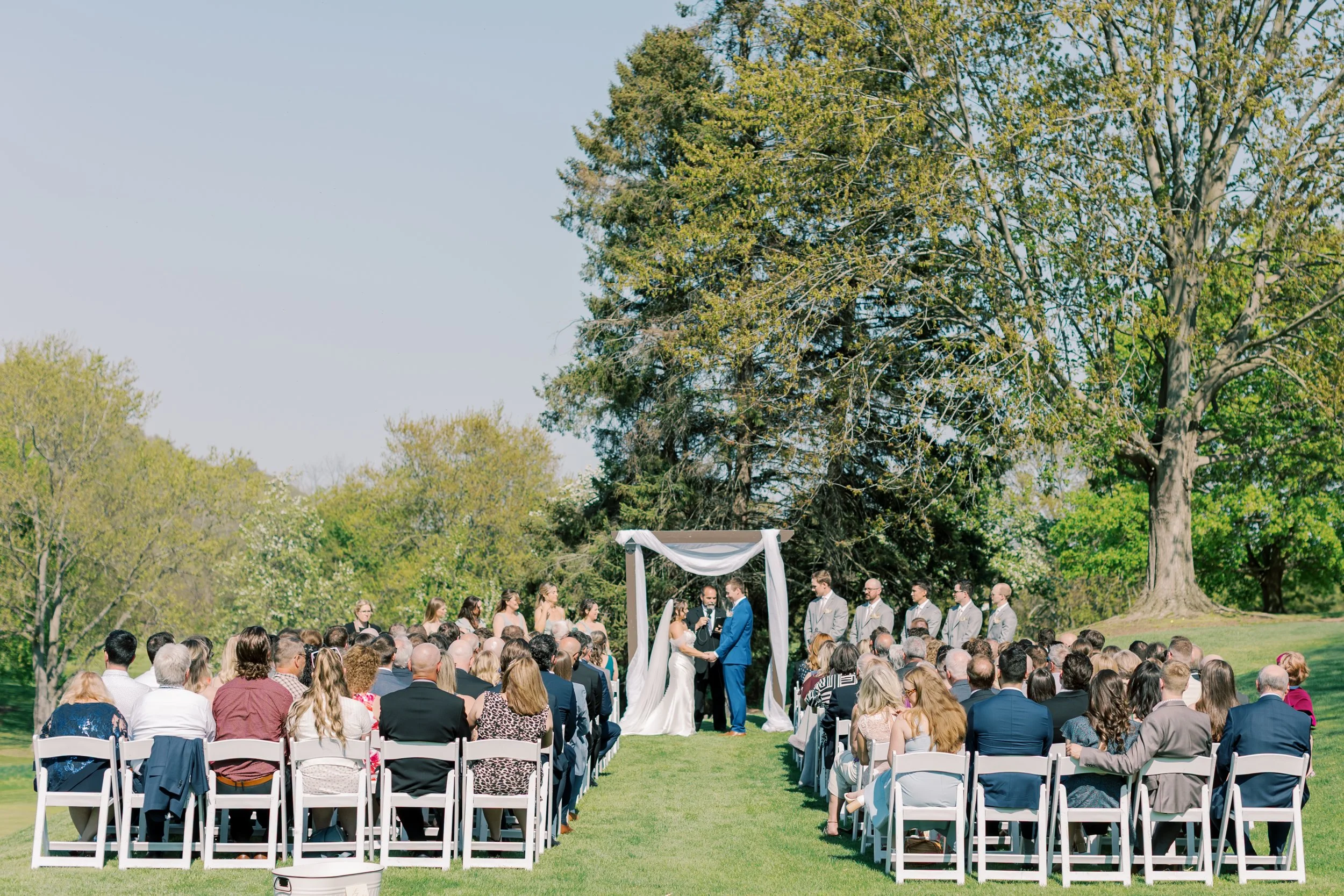 outdoor wedding venues in the GTA  dundas valley wedding on a golf course spring