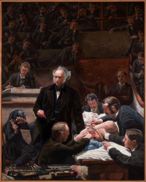 Full-sized copy of 'The Gross Clinic" (Thomas Eakins) painted in 2007