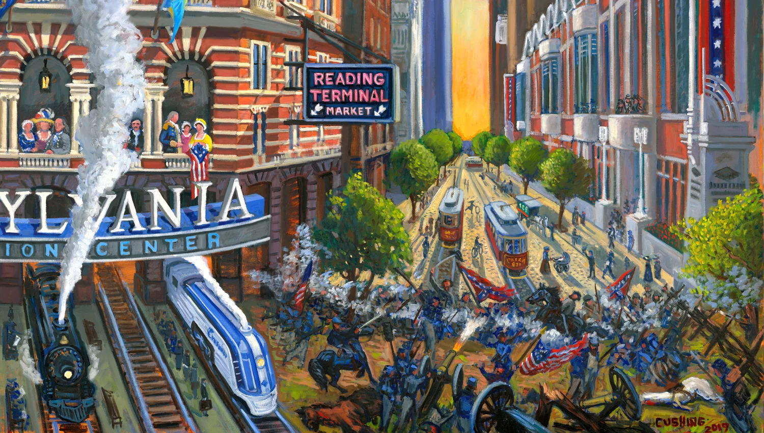 detail shot of print