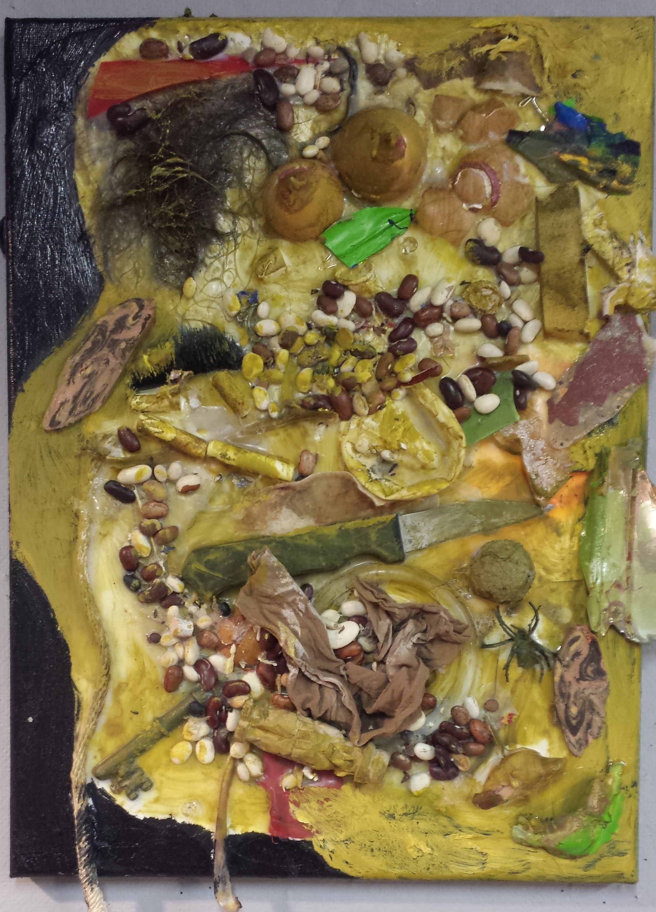 Vomit-mixed media on canvas-16 by 20"-2015