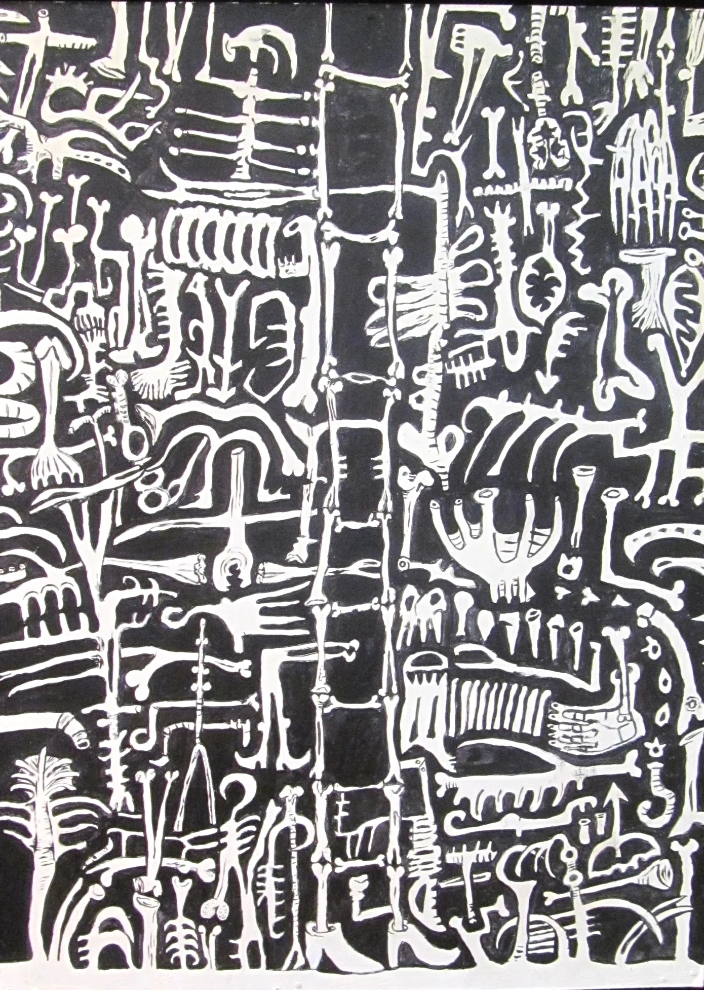 Ladder-acrylic on wood-18 by 24"-2014