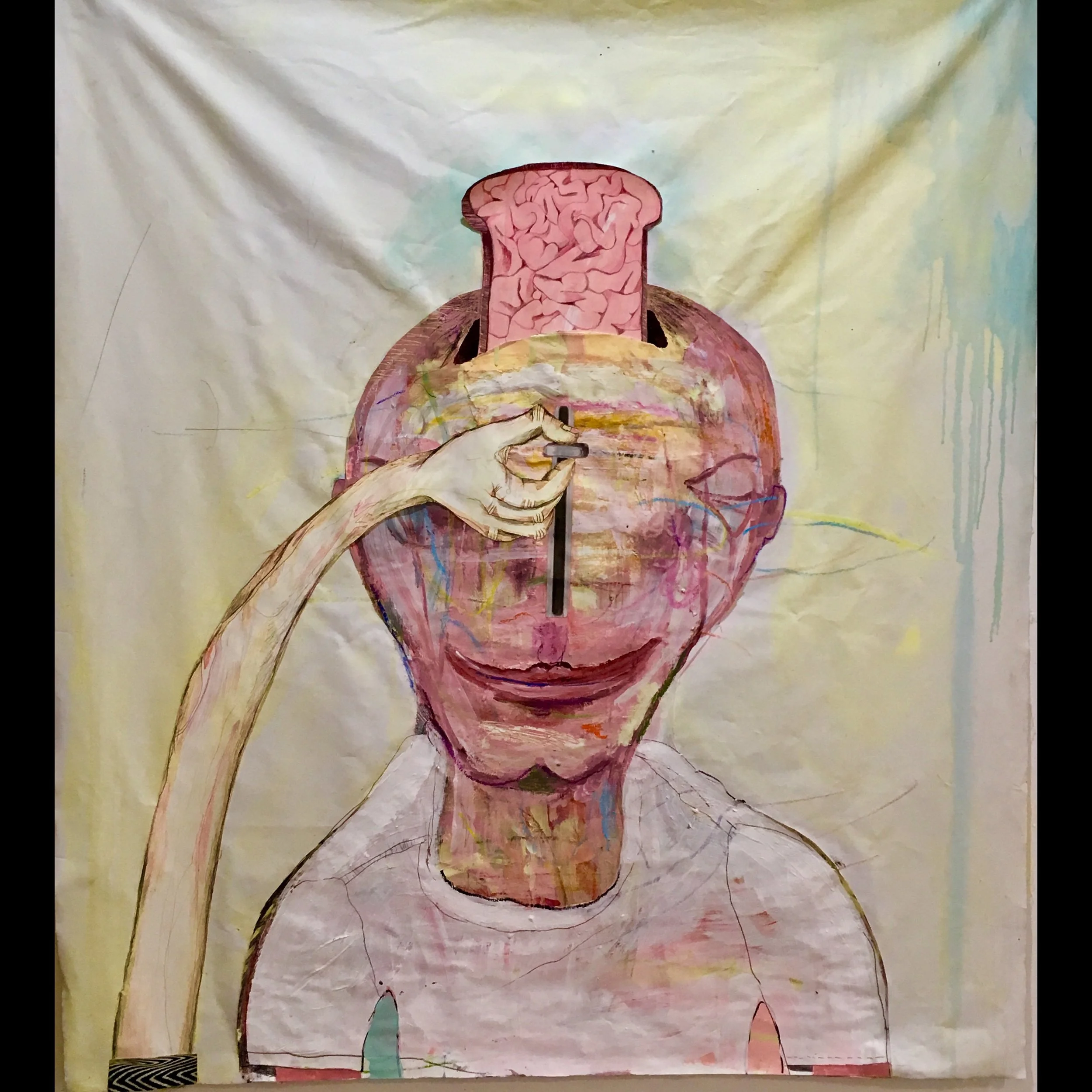 Toasted-mixed media-32 by 44 inches-2018