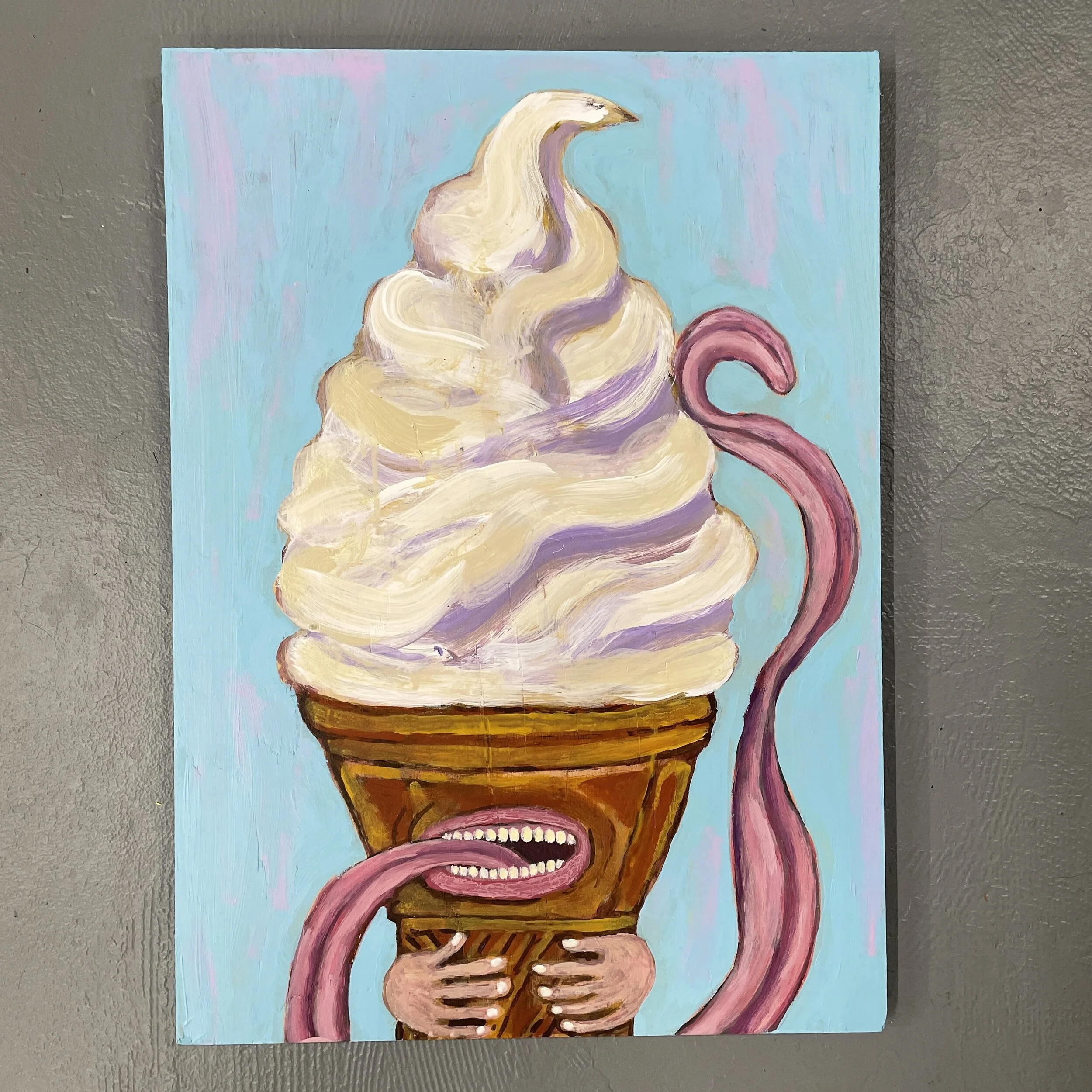 love yourself-acrylic on wood-2021-22 by 16 inches