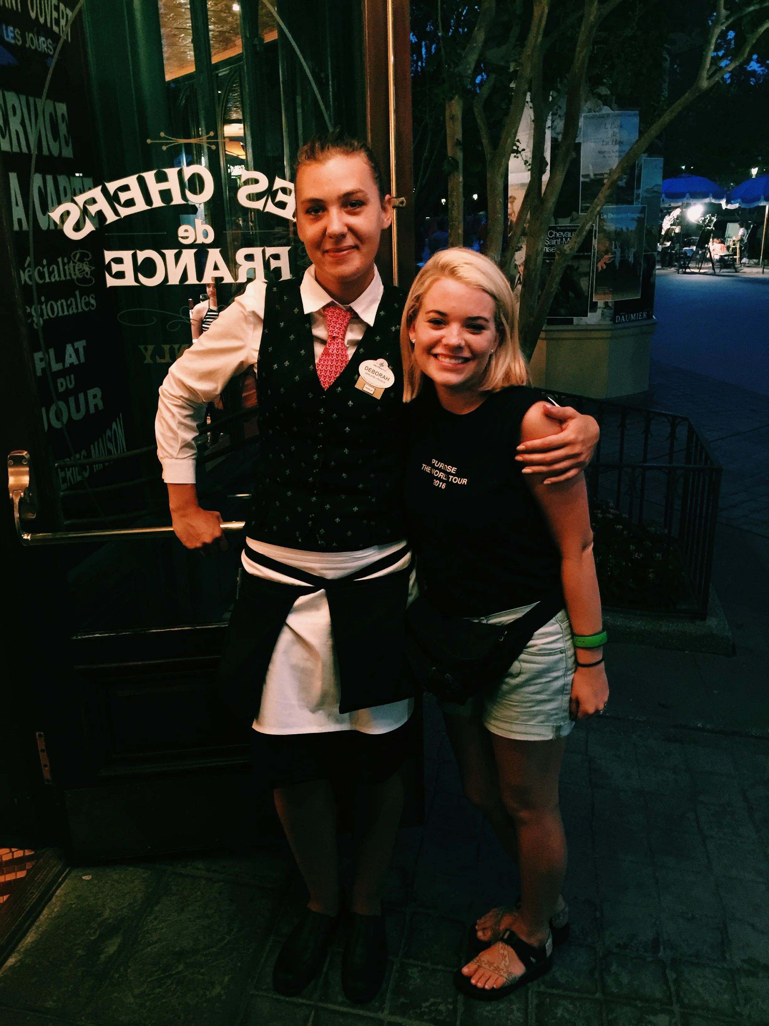 My actual favorite person in all of Disney World, our server, Deborah.