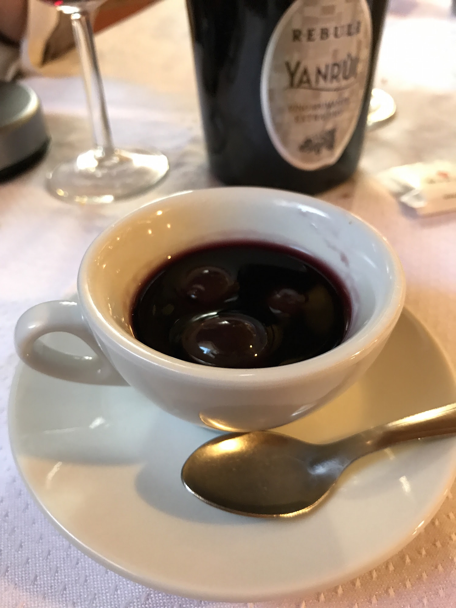 Cherry grappa. Wow!