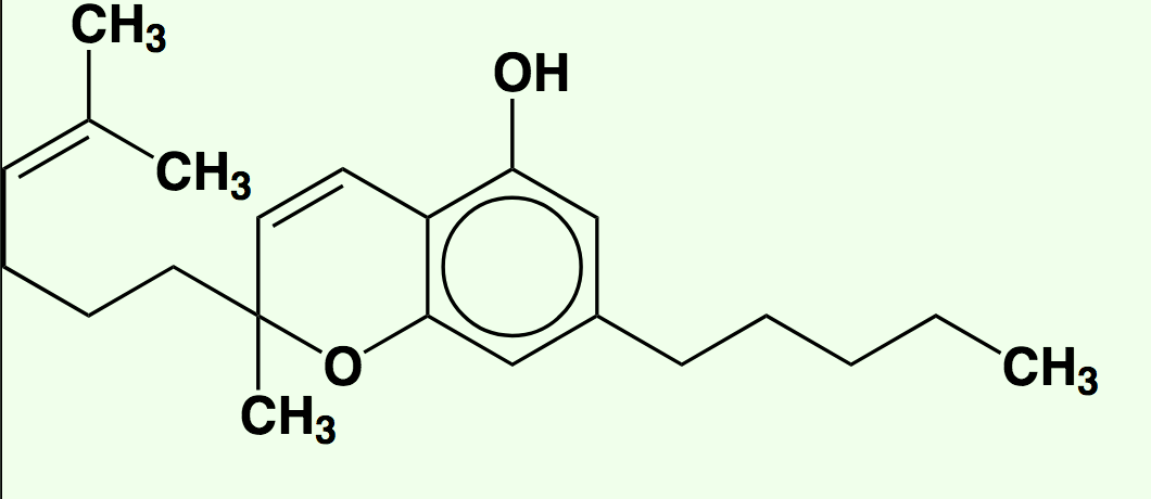 A molecule of cannabichromene (CBC) (Wikimedia Commons)