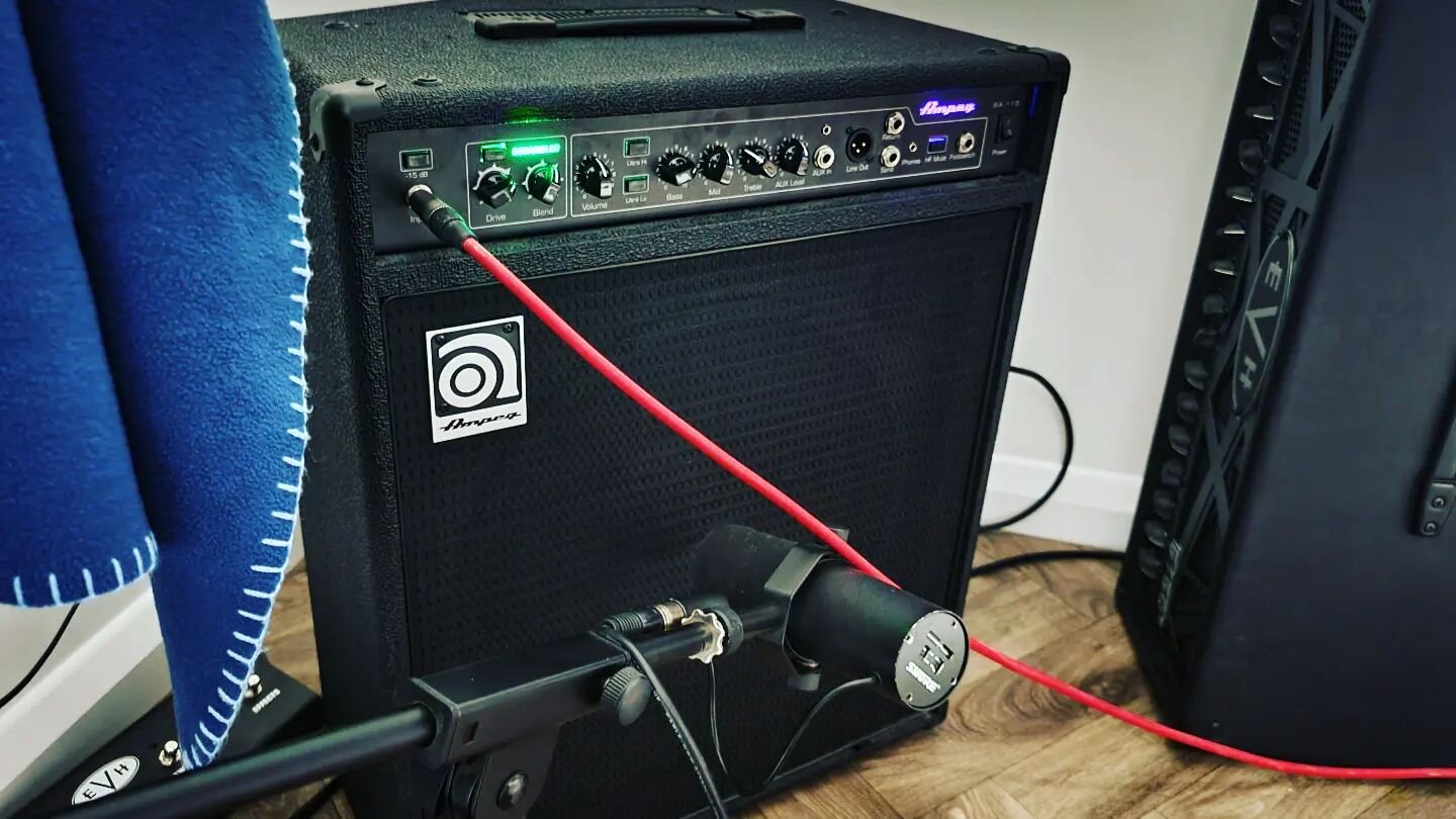 Let's record some bass @samjamesjohnson #bass #recording #studio #musician #producer #guitar #amp